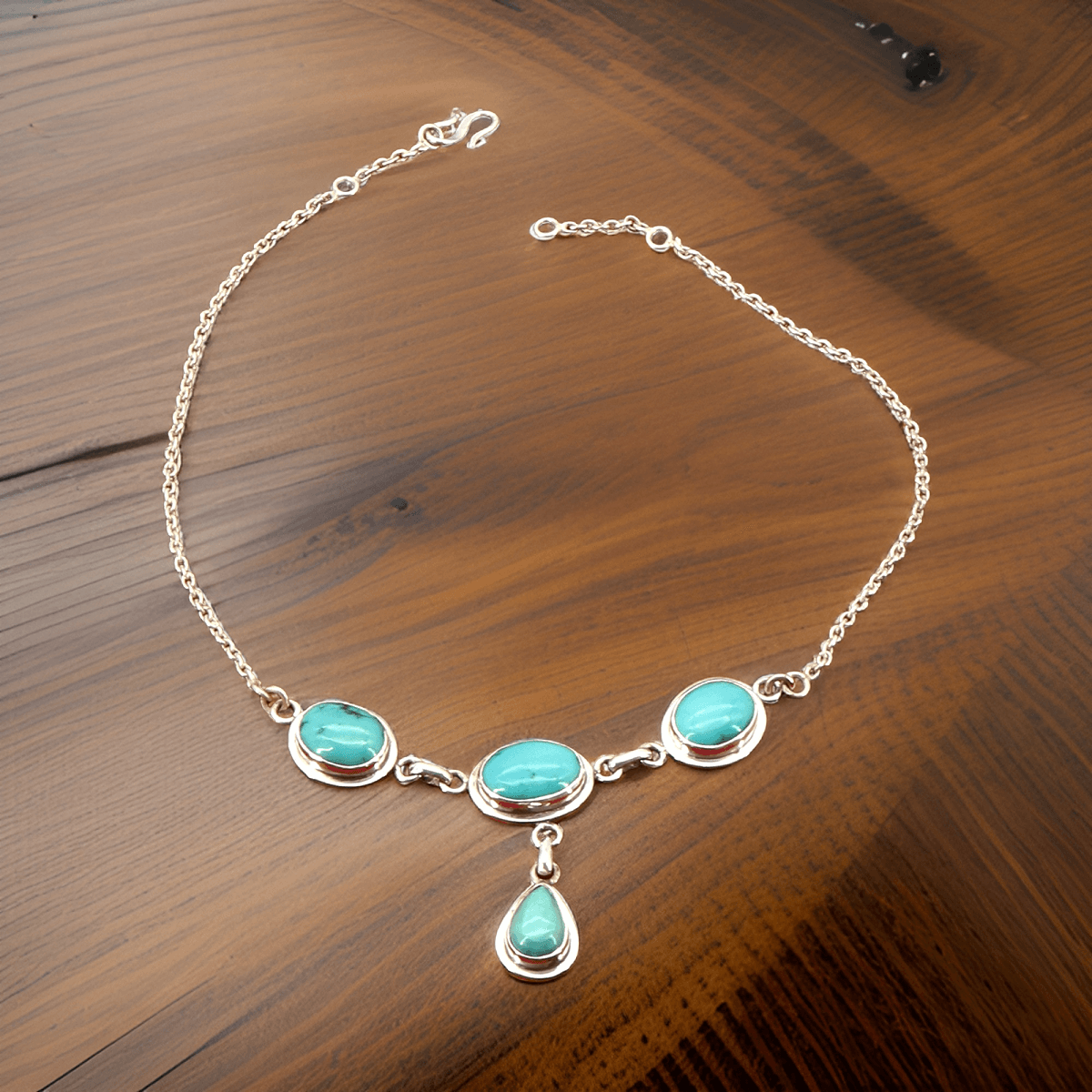 925 silver necklace - turquoise | harmony | handmade in Nepal | boho