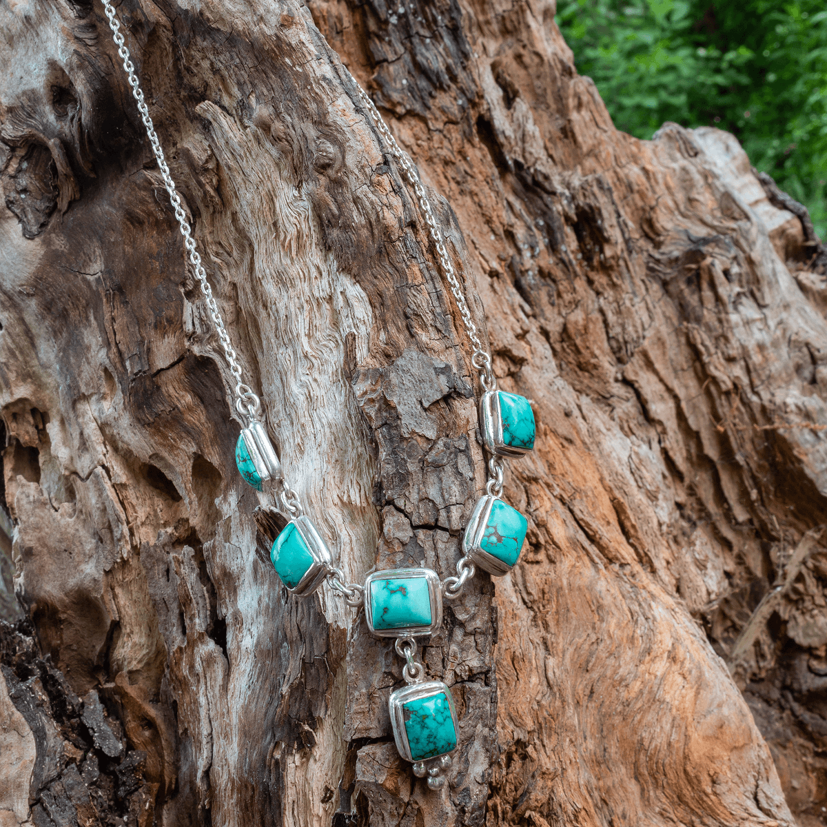 925 silver necklace - turquoise | protection | handmade in Nepal | boho