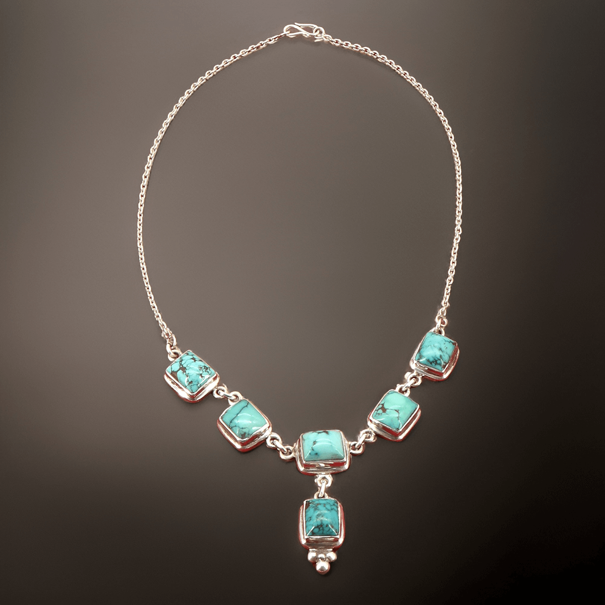 925 silver necklace - turquoise | protection | handmade in Nepal | boho