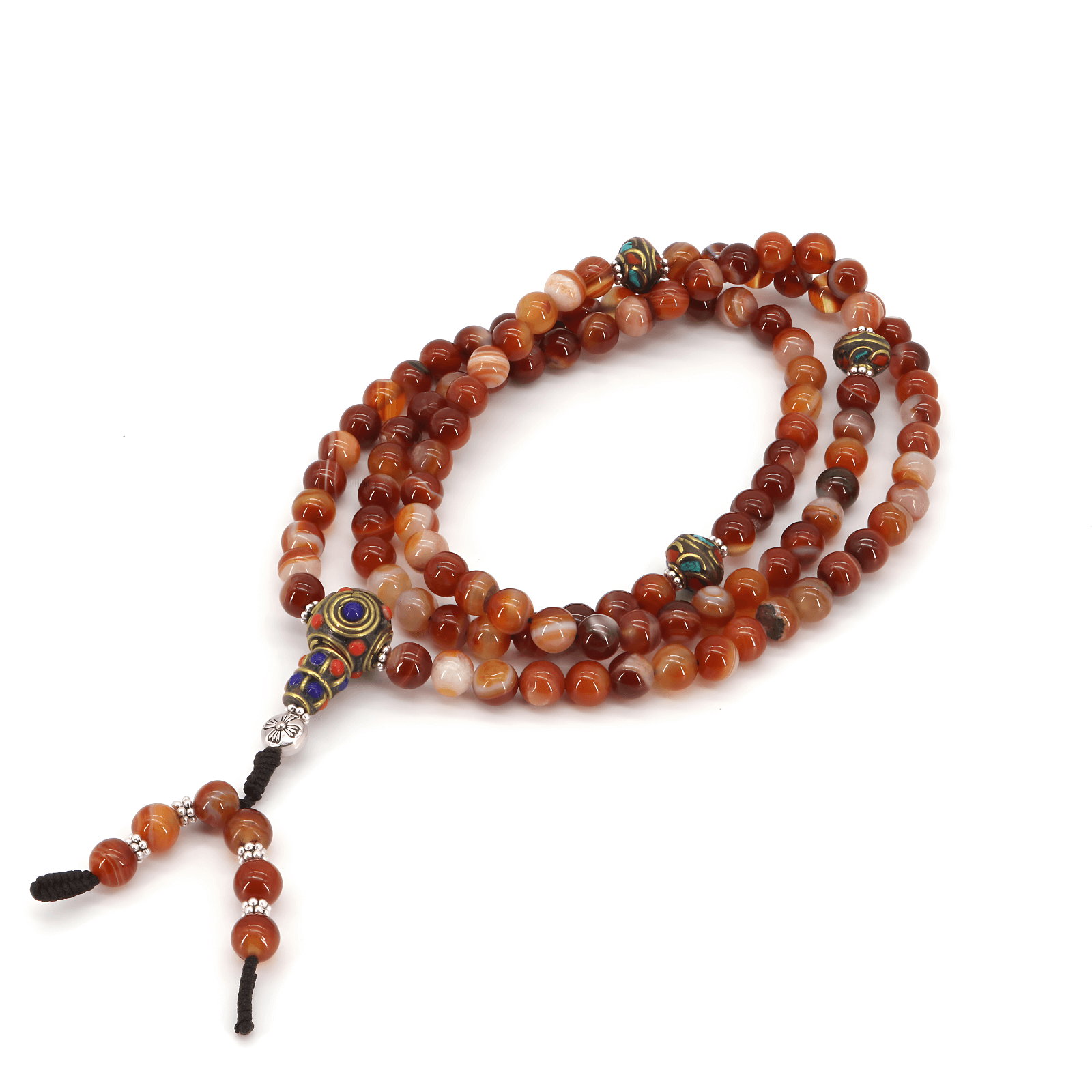 Laguna Lace Agate Mala