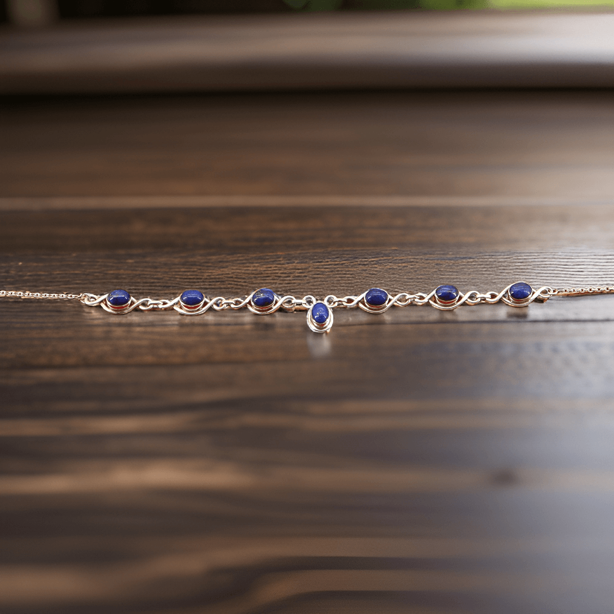 925 silver necklace - lapis lazuli | Handmade in Nepal | Boho