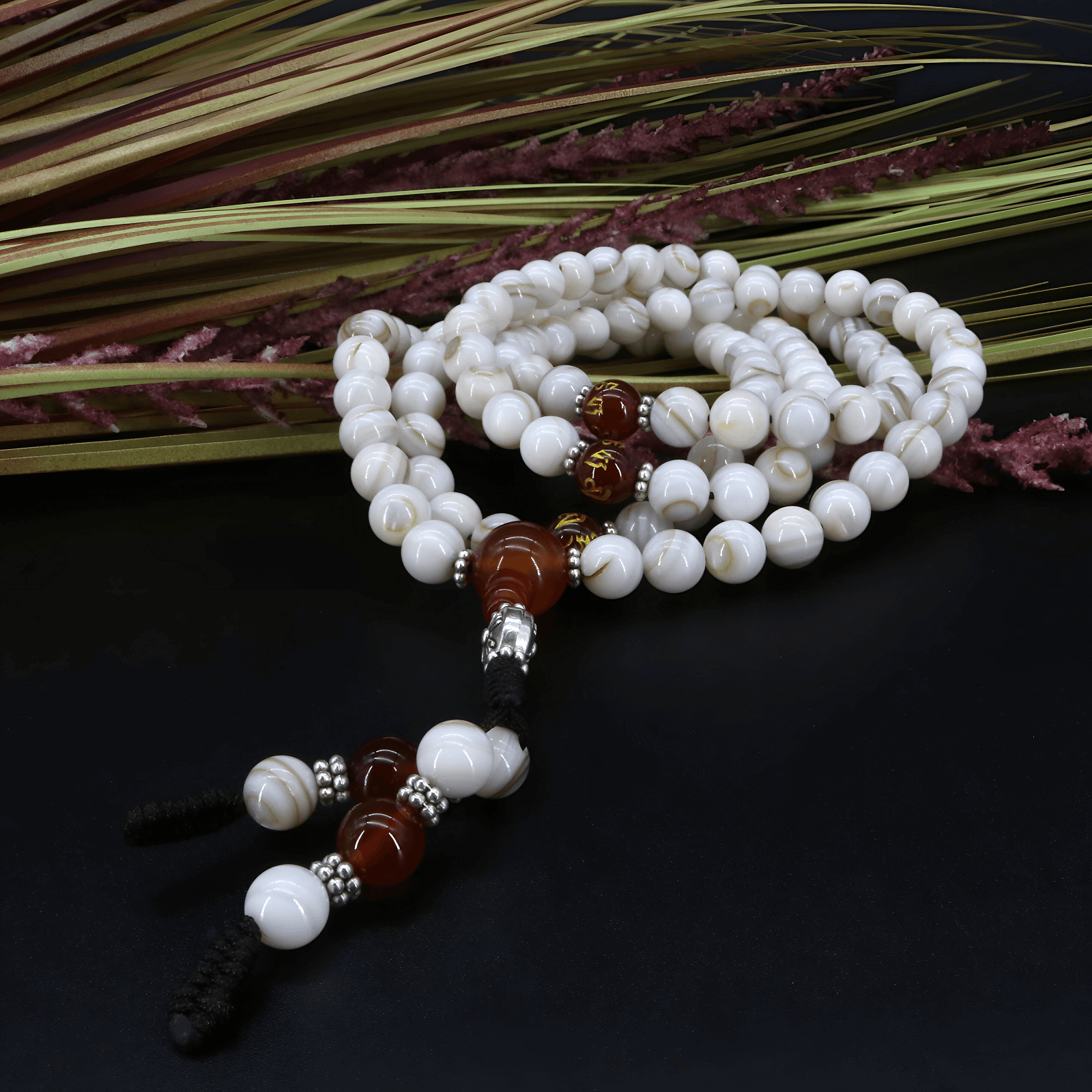 mother-of-pearl mala